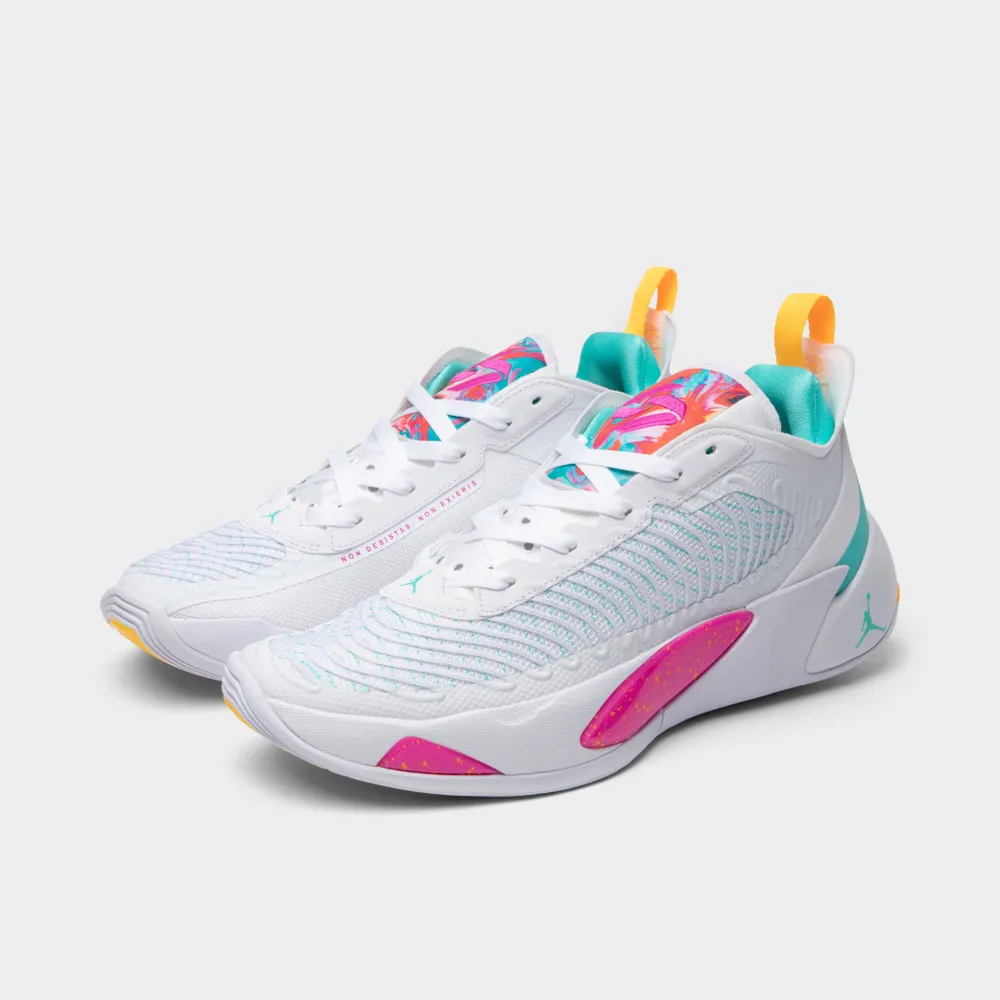 Jordan Luka 1 White / Fire Pink - Dynamic Turquoise