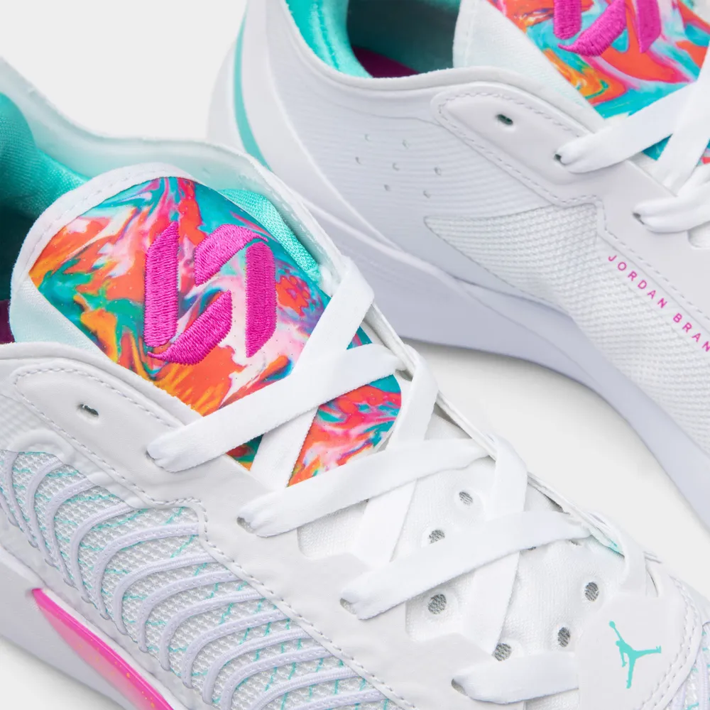 Jordan Luka 1 White / Fire Pink - Dynamic Turquoise