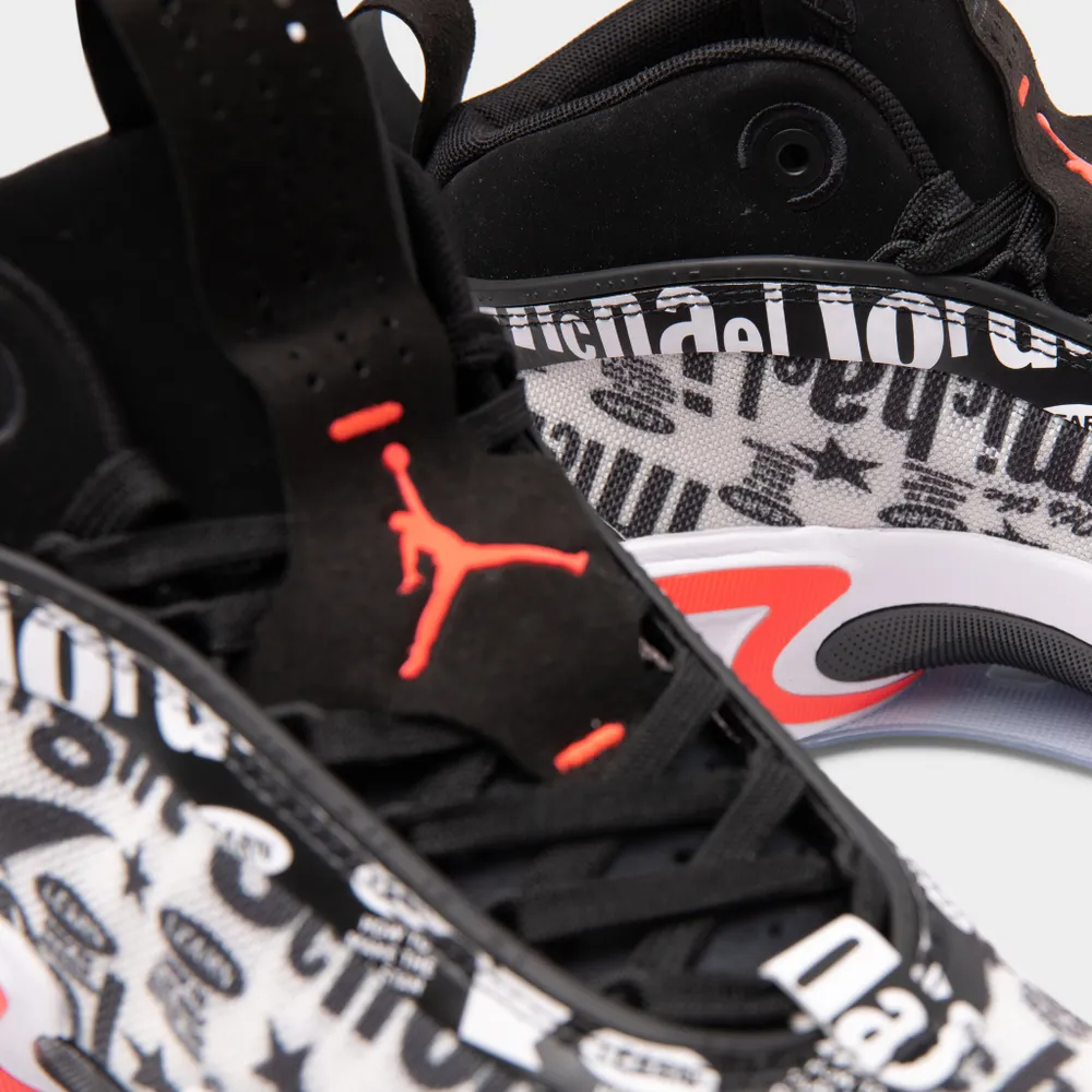 Jordan 36 Black / Infrared 23 - White