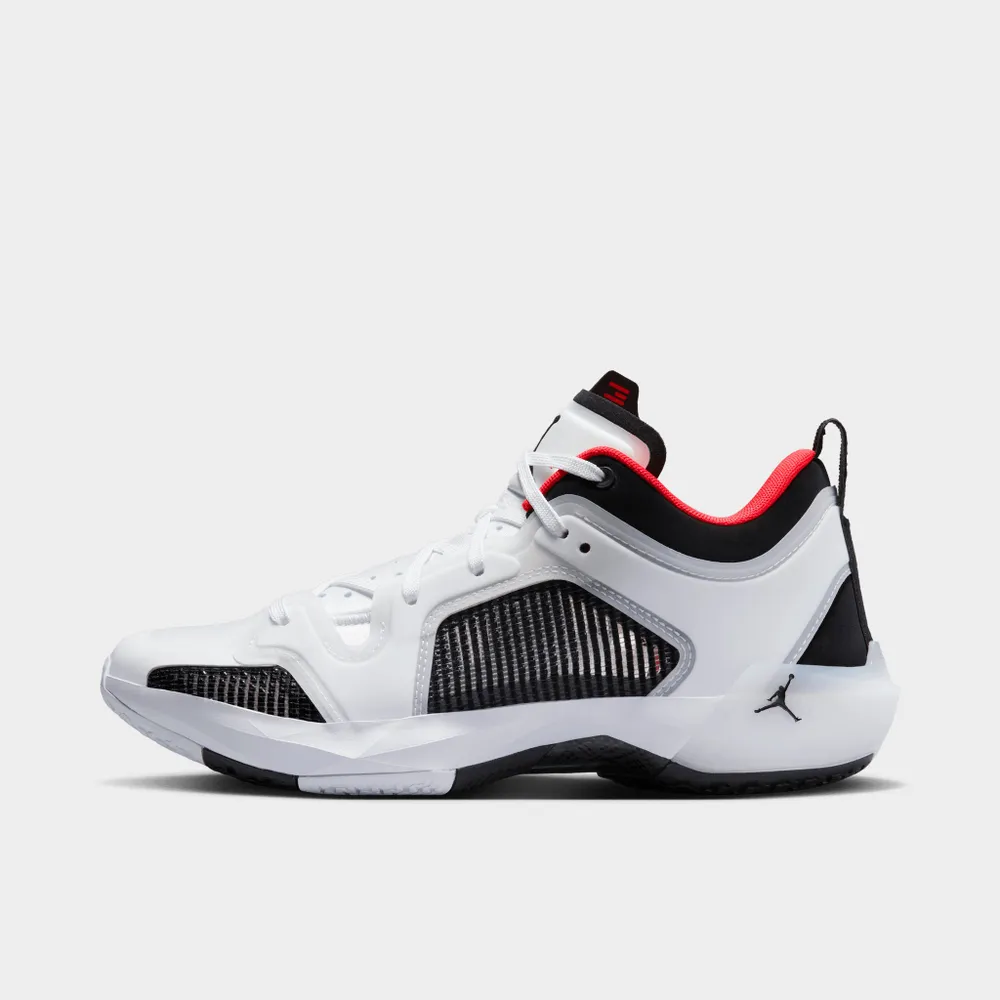 Jordan 37 Low White / Black - Siren Red