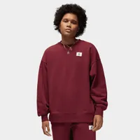 Jordan Women's Flight Fleece Crewneck / Cherrywood Red