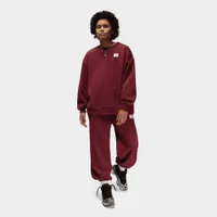 Jordan Women's Flight Fleece Crewneck / Cherrywood Red