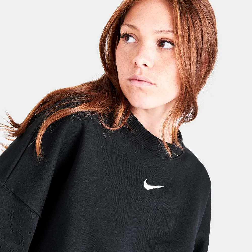 Nike Women’s Sportswear Phoenix Fleece Over-Oversized Crewneck Sweatshirt Black / Sail