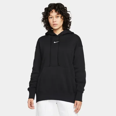 Nike Sportswear Women’s Phoenix Fleece Oversized Pullover Hoodie Black / Sail