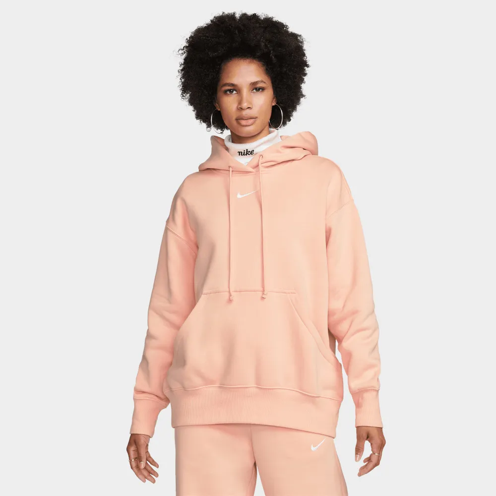 Nike Sportswear Women’s Phoenix Fleece Oversized Pullover Hoodie Arctic Orange / Sail