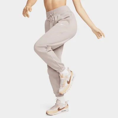 Nike Sportswear Women's Phoenix Fleece High-Waisted Oversized Sweatpants Diffused Taupe / Sail