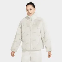 Nike Sportswear Women's Plush Jacket Light Bone/ Iron Ore