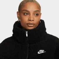 Nike Women's Sportswear Therma-FIT City Series Synthetic Fill High-Pile Fleece Jacket Black / - White