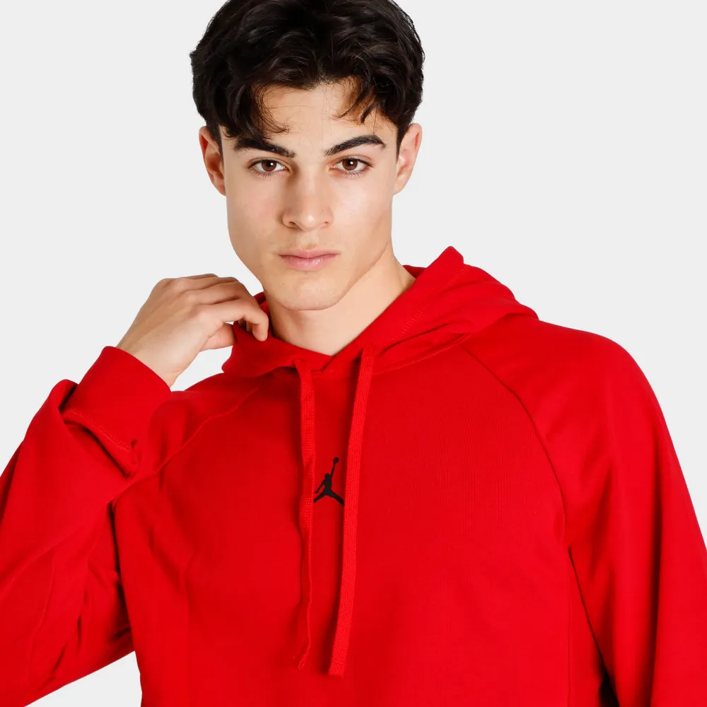 Jordan Dri-FIT Sport Crossover Fleece Pullover Hoodie Gym Red / Black