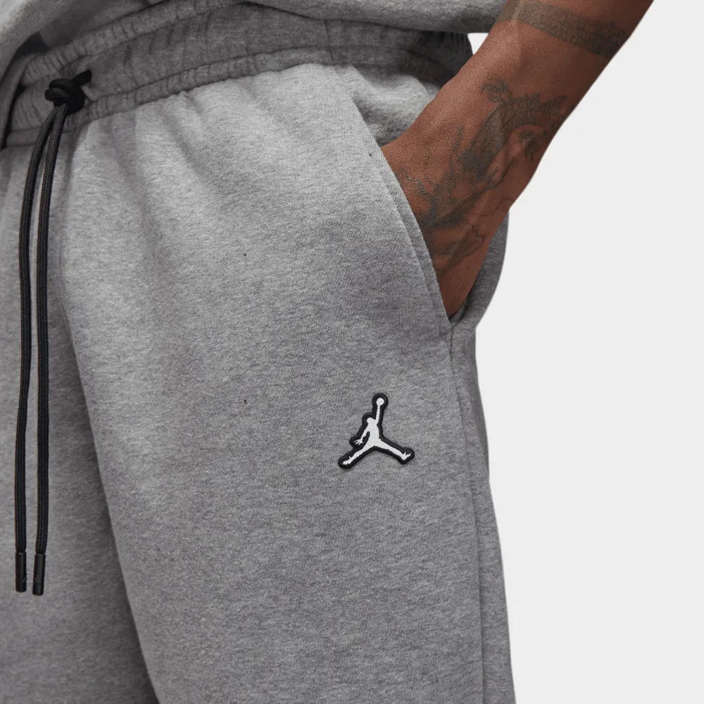 Jordan Brooklyn Fleece Pants Carbon Heather / Black - White