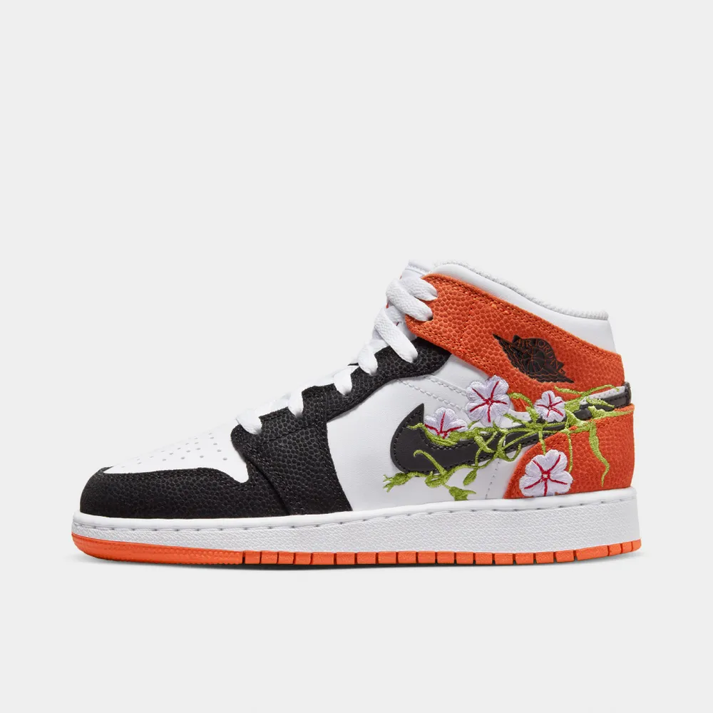 Jordan 1 Mid SE GS White / Black - Starfish