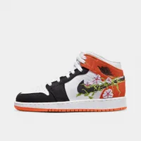 Jordan 1 Mid SE GS White / Black - Starfish