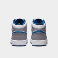 Jordan 1 Mid GS Cement Grey / White - True Blue