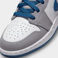 Jordan 1 Mid GS Cement Grey / White - True Blue