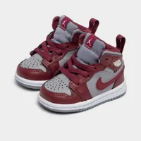 Jordan 1 Mid TD Cherrywood Red / White - Cement Grey