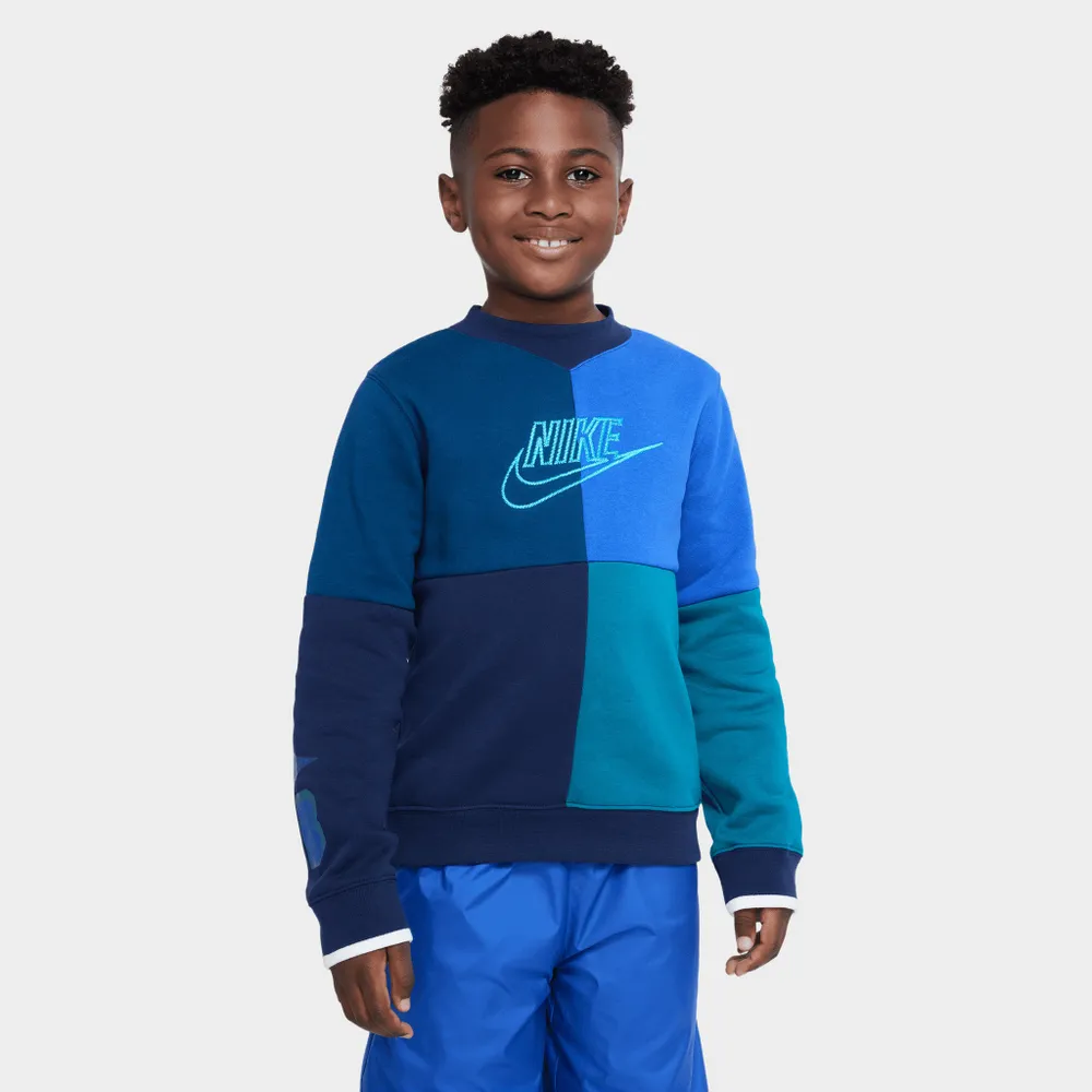 Nike Sportswear Junior Boys' Amplify Sweatshirt Midnight Navy / Valerian  Blue - Laser