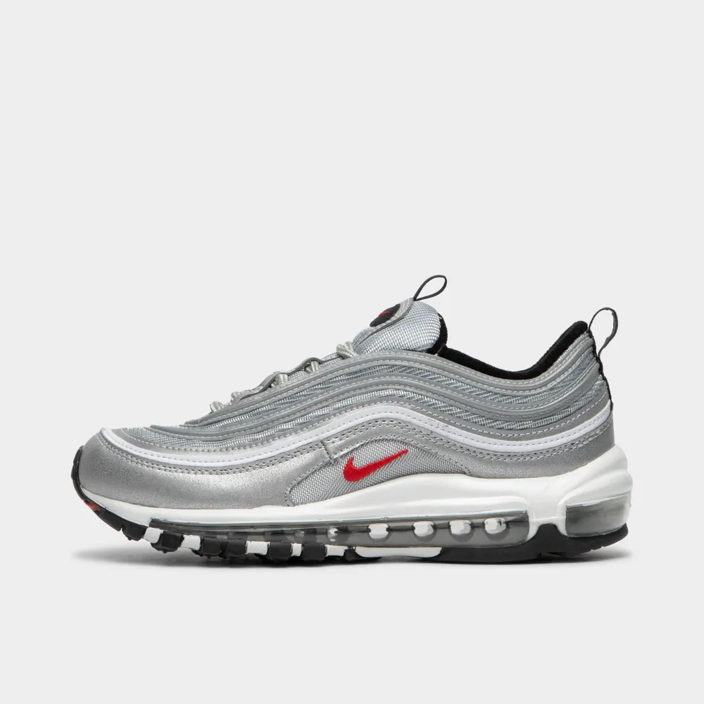 Nike Women's Air Max 97 Metallic Silver / Varsity Red - White