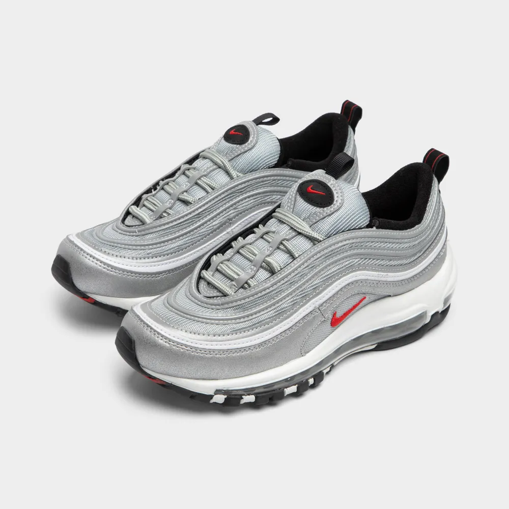 Nike Women's Air Max 97 Metallic Silver / Varsity Red - White