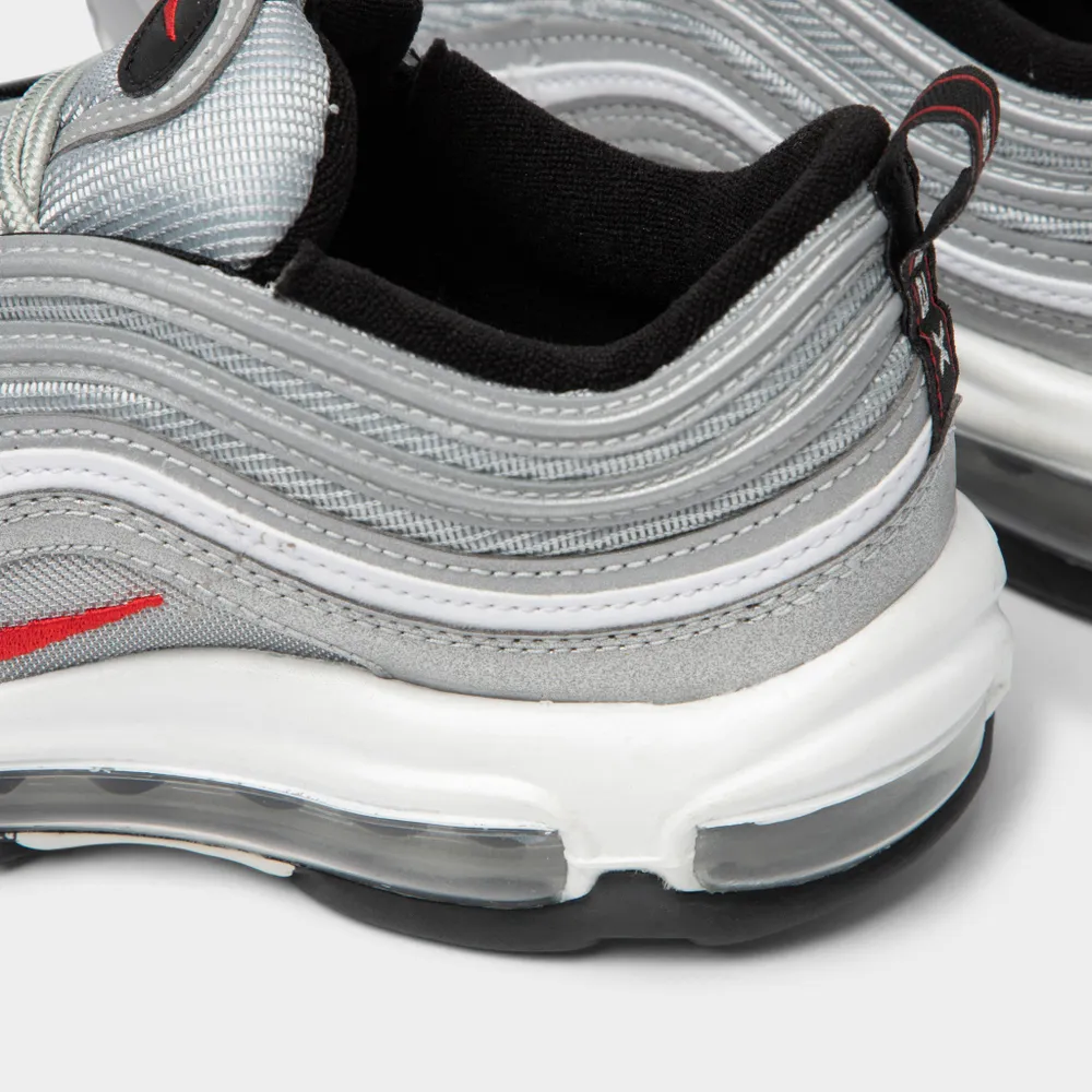 Nike Women's Air Max 97 Metallic Silver / Varsity Red - White