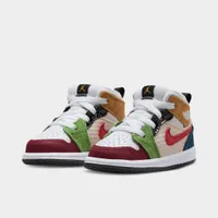 Jordan 1 Mid SE TD White / Gym Red - Black