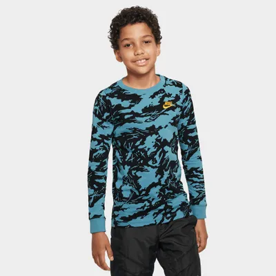 Nike Sportswear Junior Boys’ Long-Sleeve T-shirt / Cerulean