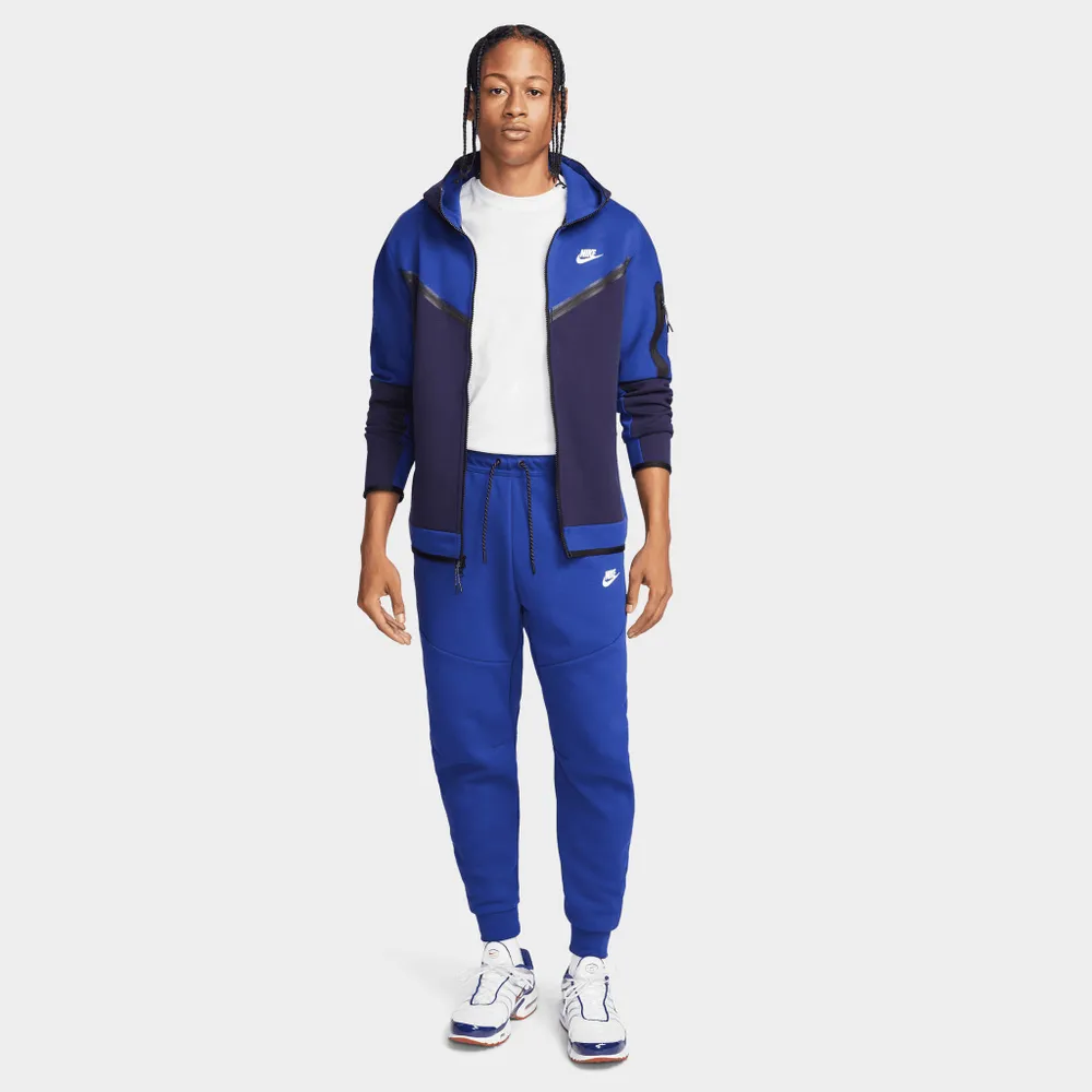 Nike - Tapered Cotton-Blend Tech Fleece Sweatpants - Blue Nike