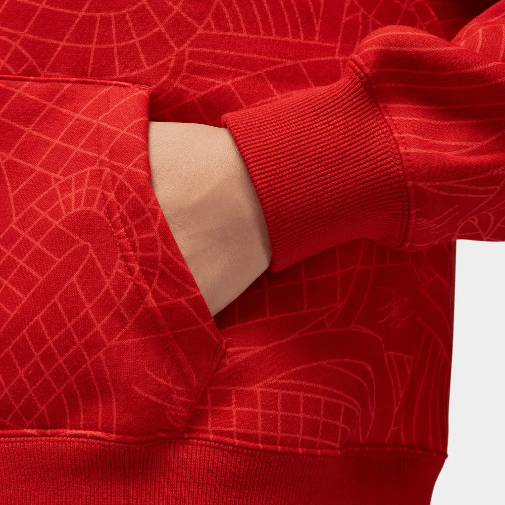Jordan Women's Brooklyn Fleece Pullover Hoodie / Gym Red