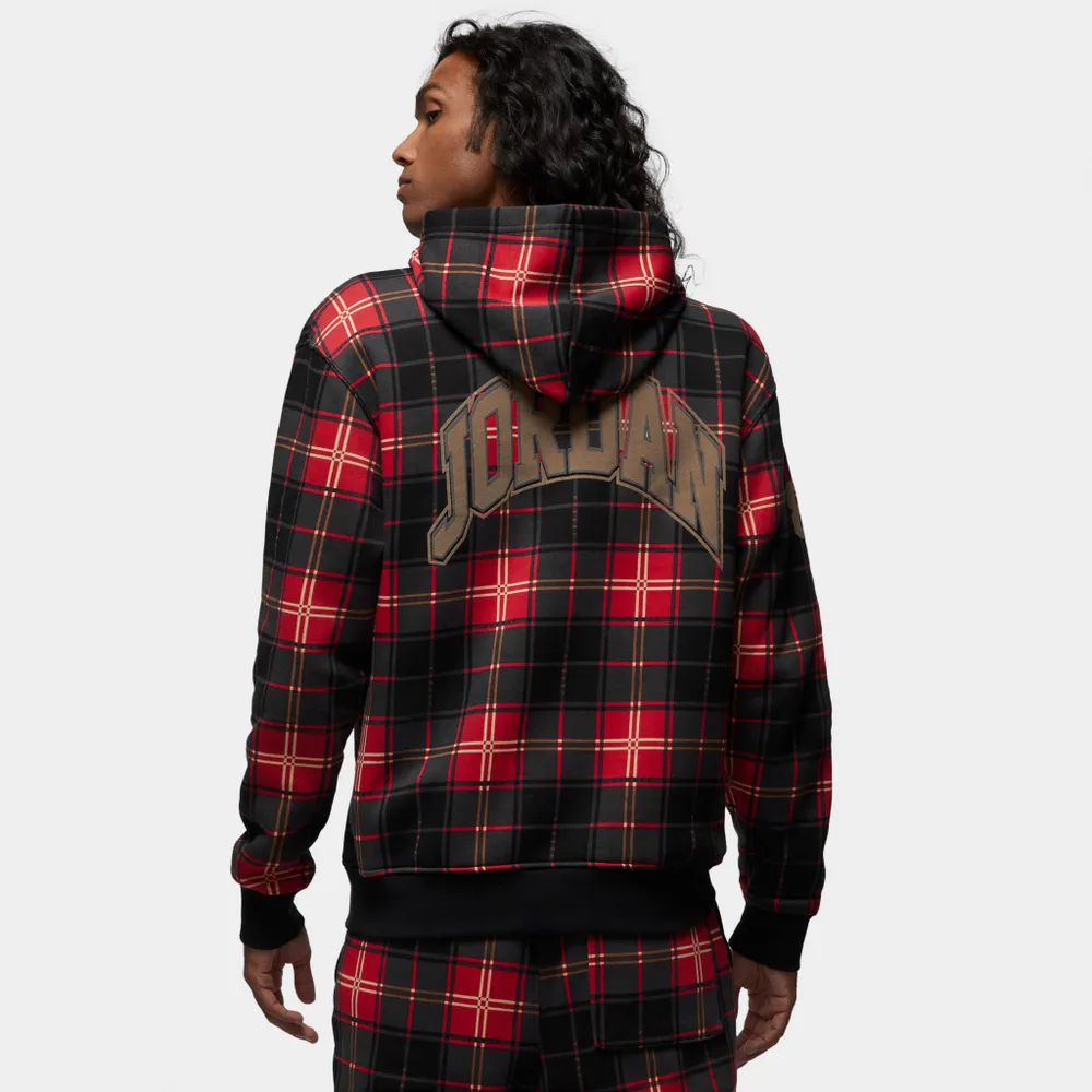 Jordan Essential Holiday Pullover Hoodie Fire Red / Dk Driftwood