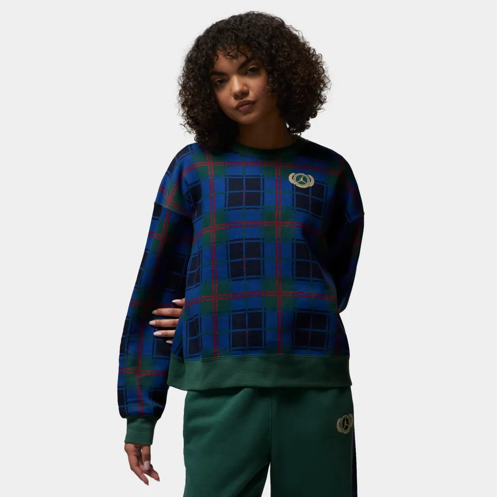 Jordan Women’s Brooklyn Fleece Crew Noble Green / Rattan