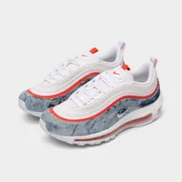 Nike Women's Air Max 97 Mulit-Colour / White - Habanero Red