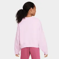 Nike Junior Girls' Sportswear Trend Fleece Sweatshirt / Light Arctic Pink