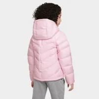 Nike Sportswear Juniors’ Synthetic-Fill Hooded Jacket Pink Foam / - White