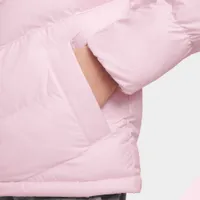 Nike Sportswear Juniors’ Synthetic-Fill Hooded Jacket Pink Foam / - White