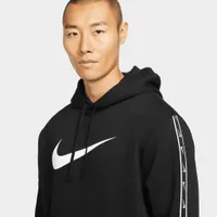 Nike Sportswear Repeat Pullover Fleece Hoodie Black / White