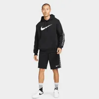 Nike Sportswear Repeat Pullover Fleece Hoodie Black / White