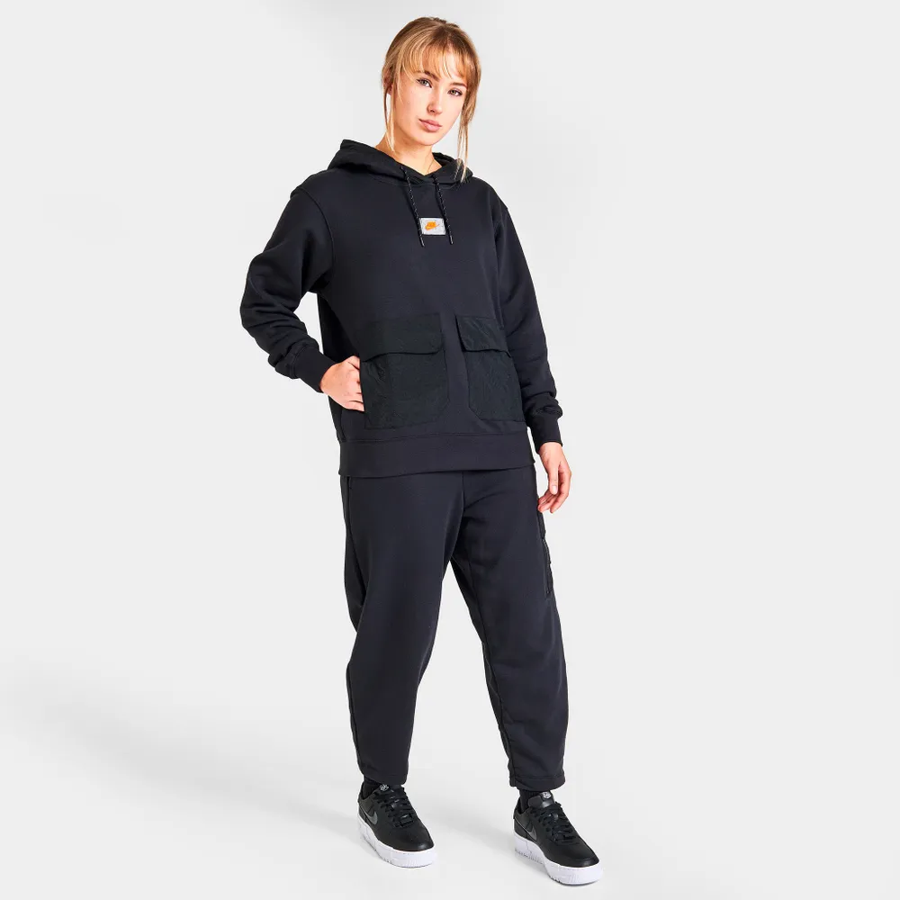Nike Sportswear Women’s Sports Utility Fleece Pullover Hoodie Black /