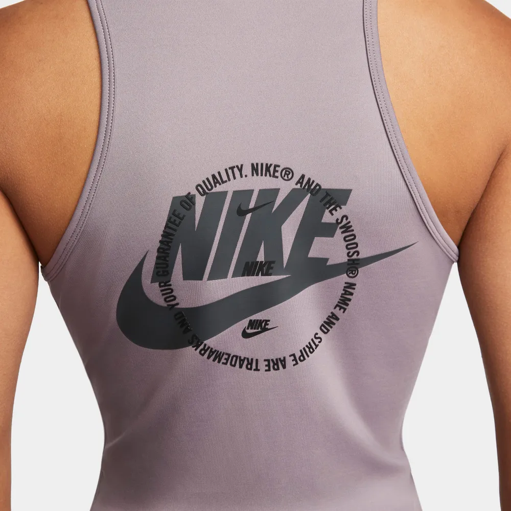 Nike Sportswear Women’s Sports Utility Sleeveless Top Purple Smoke / Black