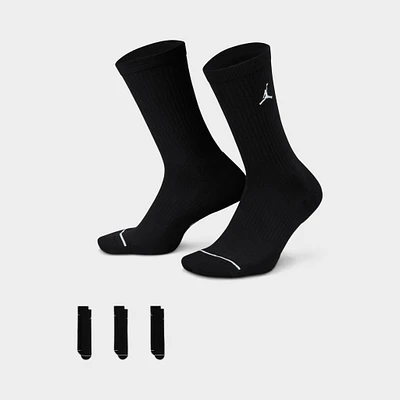 Jordan Everyday Crew Socks (3 Pack) Black / White