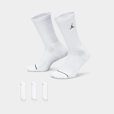 Jordan Everyday Crew Socks (3 Pack) White / Black