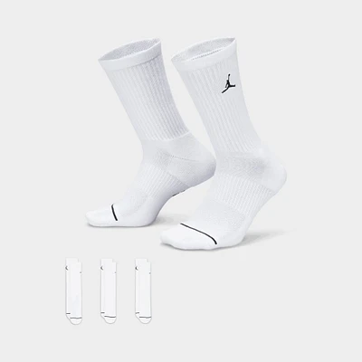 Jordan Everyday Crew Socks (3 Pack) White / Black