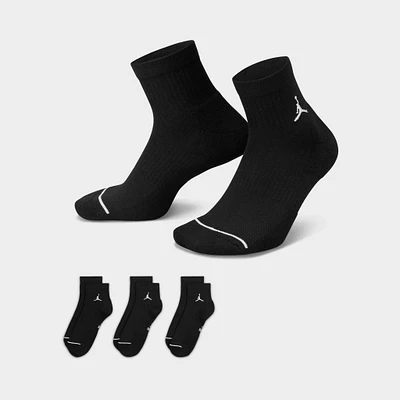 Jordan Everyday Ankle Socks (3 Pack) Black / White