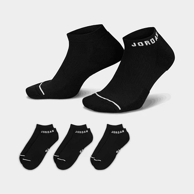 Jordan Everyday No-Show Socks (3 Pack) Black / White