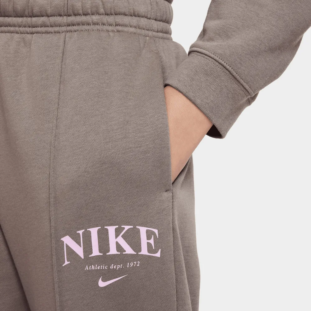 Nike Sportswear Junior Girls' Club Fleece Joggers Black / White