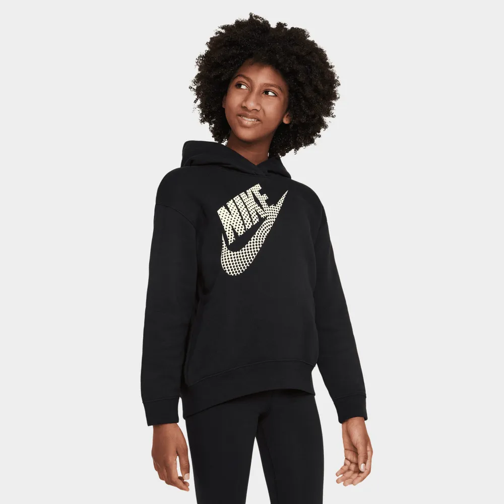 Nike Sportswear Junior Girls’ Oversized Pullover Hoodie / Black