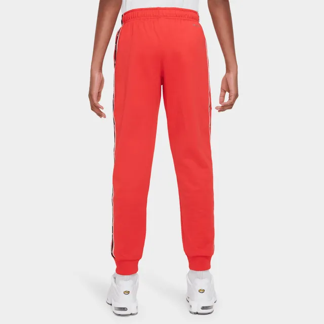 Colour Block Tricot Joggers - Red | Night Addict