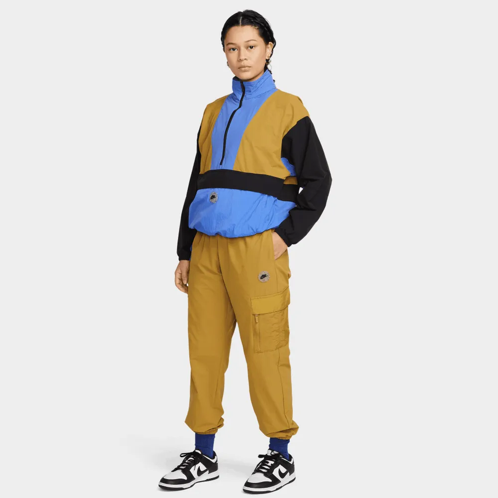 Nike Sportswear Revolution Women’s Sports Utility Half-Zip Jacket Medium Blue / Black - Golden Moss