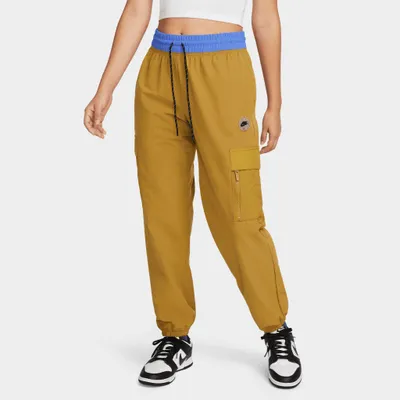 Nike Sportswear Women’s Woven Sports Utility Cargo Pants Golden Moss / Medium Blue