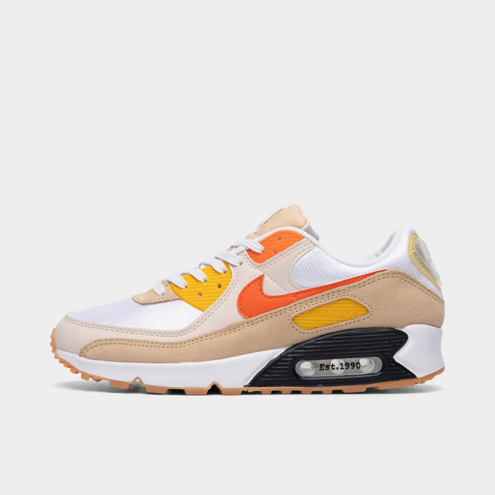 Nike Air Max 90 SE Summit White / Safety Orange - Sesame