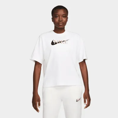 Nike Sportswear Women’s Boxy Leopard T-shirt / White