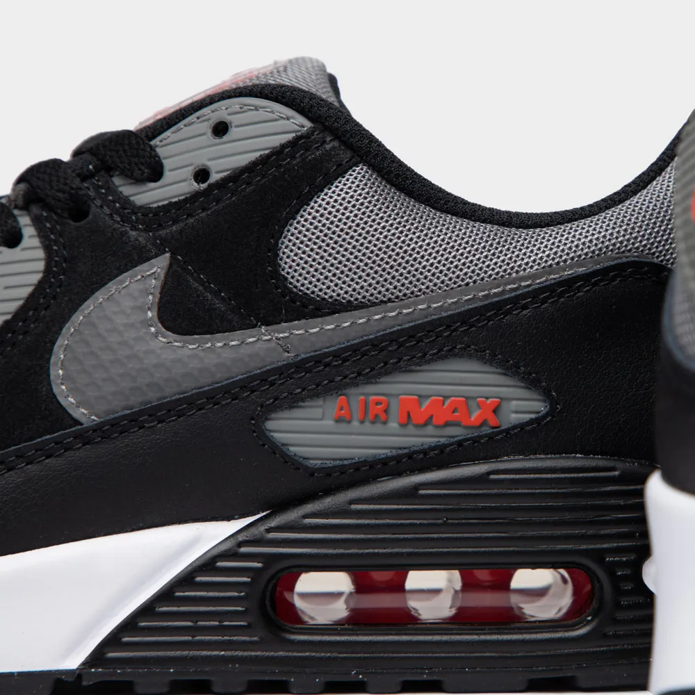 Nike Air Max 90 Black / Flat Pewter - Picante Red